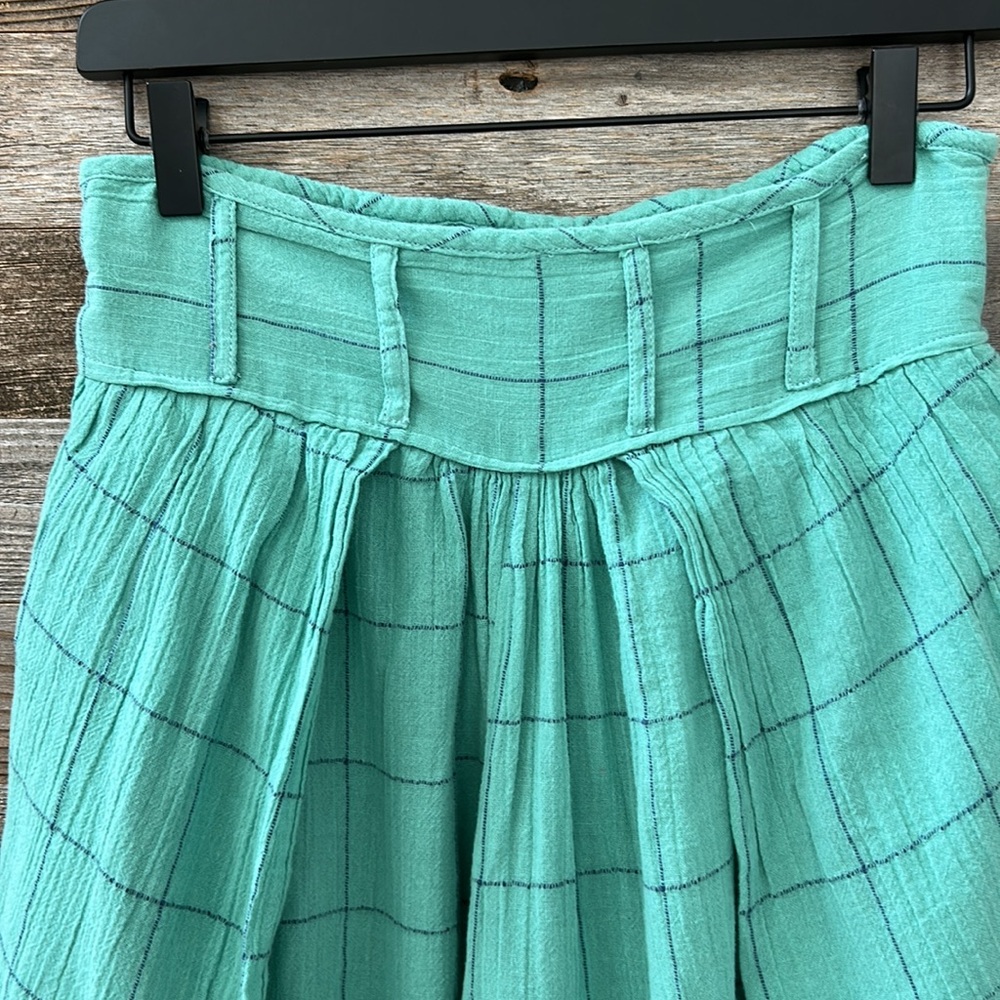 NWOT Free People Lunar Cove Wide Leg Pants in Blue Combo Size XS - Picture 3 of 12